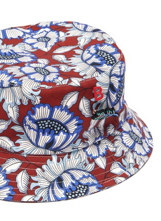 Detail View - Click To Enlarge - MY BOB - Anemone Print Hand Embroidered Bucket Hat