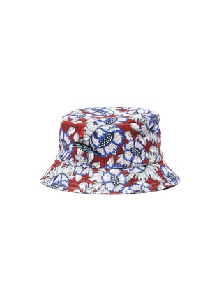Main View - Click To Enlarge - MY BOB - Anemone Print Hand Embroidered Bucket Hat