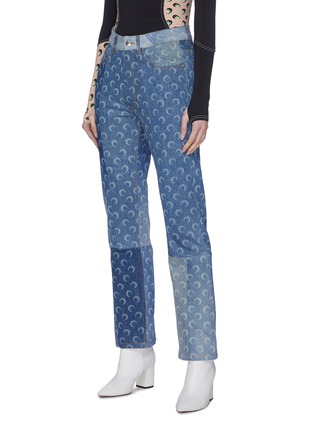 Front View - Click To Enlarge - MARINE SERRE - Moon Print Jeans