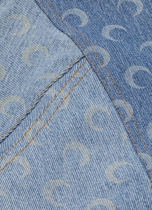 Detail View - Click To Enlarge - MARINE SERRE - Moon print denim skirt