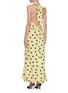 Back View - Click To Enlarge - DE LA VALI - Mississippi' halter neck polka dot satin maxi dress