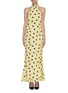 Main View - Click To Enlarge - DE LA VALI - Mississippi' halter neck polka dot satin maxi dress