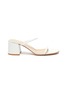 Main View - Click To Enlarge - GIANVITO ROSSI - Block heel leather sandals