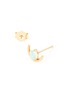 Detail View - Click To Enlarge - WWAKE - Large opal arc 14K yellow gold stud earrings