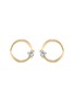Main View - Click To Enlarge - WWAKE - Sapphire 14k gold circle studs