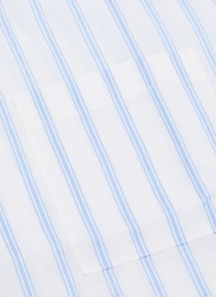 - EQUIL - Stripe print elastic hem shirt