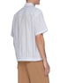 Back View - Click To Enlarge - EQUIL - Stripe print elastic hem shirt