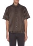 Main View - Click To Enlarge - EQUIL - Stripe print elastic hem shirt