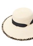 Detail View - Click To Enlarge - ERIC JAVITS - 'Aruba' Grosgrain Chin Ties Sun Hat