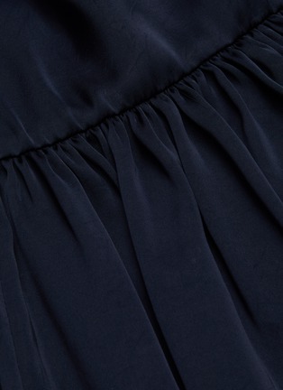 Detail View - Click To Enlarge - EQUIL - Gathered halter neck tiered midi dress
