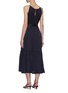 Back View - Click To Enlarge - EQUIL - Gathered halter neck tiered midi dress