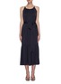 Main View - Click To Enlarge - EQUIL - Gathered halter neck tiered midi dress