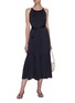 Figure View - Click To Enlarge - EQUIL - Gathered halter neck tiered midi dress