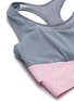 Detail View - Click To Enlarge - CALVIN KLEIN PERFORMANCE - 'AI' contrast logo waistband wrap bra