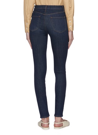 Back View - Click To Enlarge - J BRAND - 'Maria' high rise dark wash skinny jeans