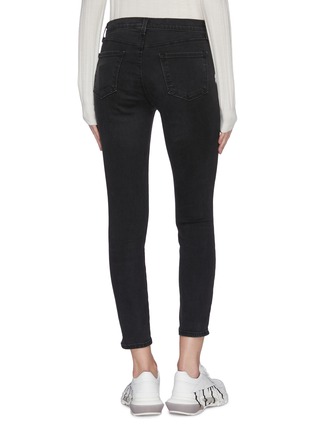 Back View - Click To Enlarge - J BRAND - '835' mid-rise dark wash crop skinny jeans