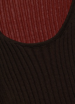 Detail View - Click To Enlarge - BOTTEGA VENETA - Twisted ribbed knit dress