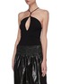 Front View - Click To Enlarge - BOTTEGA VENETA - Halter cashmere bodysuit