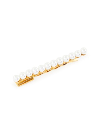 Detail View - Click To Enlarge - LELET NY - 'Strand Bobbi' pearl embellished hair pin set