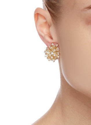 Figure View - Click To Enlarge - ROSANTICA - 'Arcadia' crystal embellished stud earrings