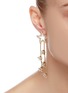 Figure View - Click To Enlarge - ROSANTICA - 'Milky Way' crystal embellished mismatched drop earrings