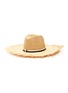Figure View - Click To Enlarge - MAISON MICHEL - Big Kate' crochet straw frayed edges hat