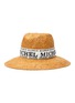 Figure View - Click To Enlarge - MAISON MICHEL - Kate' logo band raffia straw fedora hat