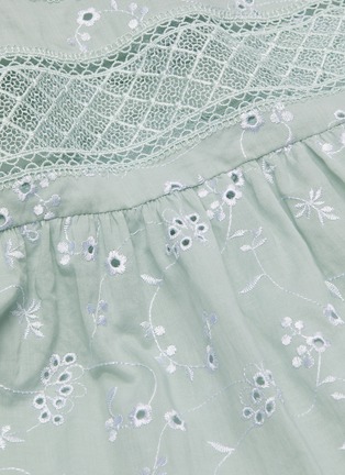 Detail View - Click To Enlarge - SIMKHAI - 'Kava' eyelet embroidered floral dress