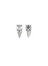 Main View - Click To Enlarge - JOOMI LIM - Pearl crystal embellished spike stud earrings