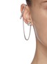 Figure View - Click To Enlarge - JOOMI LIM - Crystal embellished stud connecting chain earrings