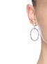 Figure View - Click To Enlarge - JOOMI LIM - Crystal embellished stud hoop chain earrings