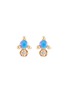 Main View - Click To Enlarge - WWAKE - Opal diamond stud 10K gold earrings