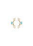 Main View - Click To Enlarge - WWAKE - 'Mini Three-Step Point' diamond opal 14K gold earrings