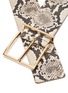 Detail View - Click To Enlarge - MAISON BOINET - Brass Buckle Snake Embossed  Leather Belt