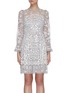 Main View - Click To Enlarge - NEEDLE & THREAD - Sequin embellished tulle mini dress