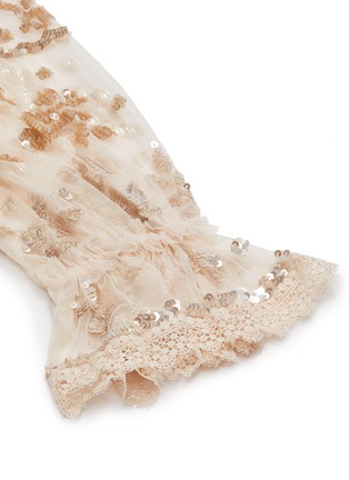 Detail View - Click To Enlarge - NEEDLE & THREAD - Sequin embellished tulle mini dress
