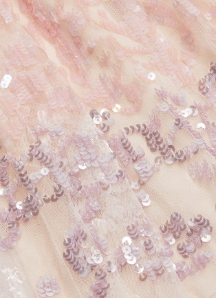 Detail View - Click To Enlarge - NEEDLE & THREAD - Sequin embellished cape sleeve tulle mini dress