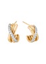 Main View - Click To Enlarge - JOHN HARDY - 'Bamboo' diamond 18k gold hoop earrings