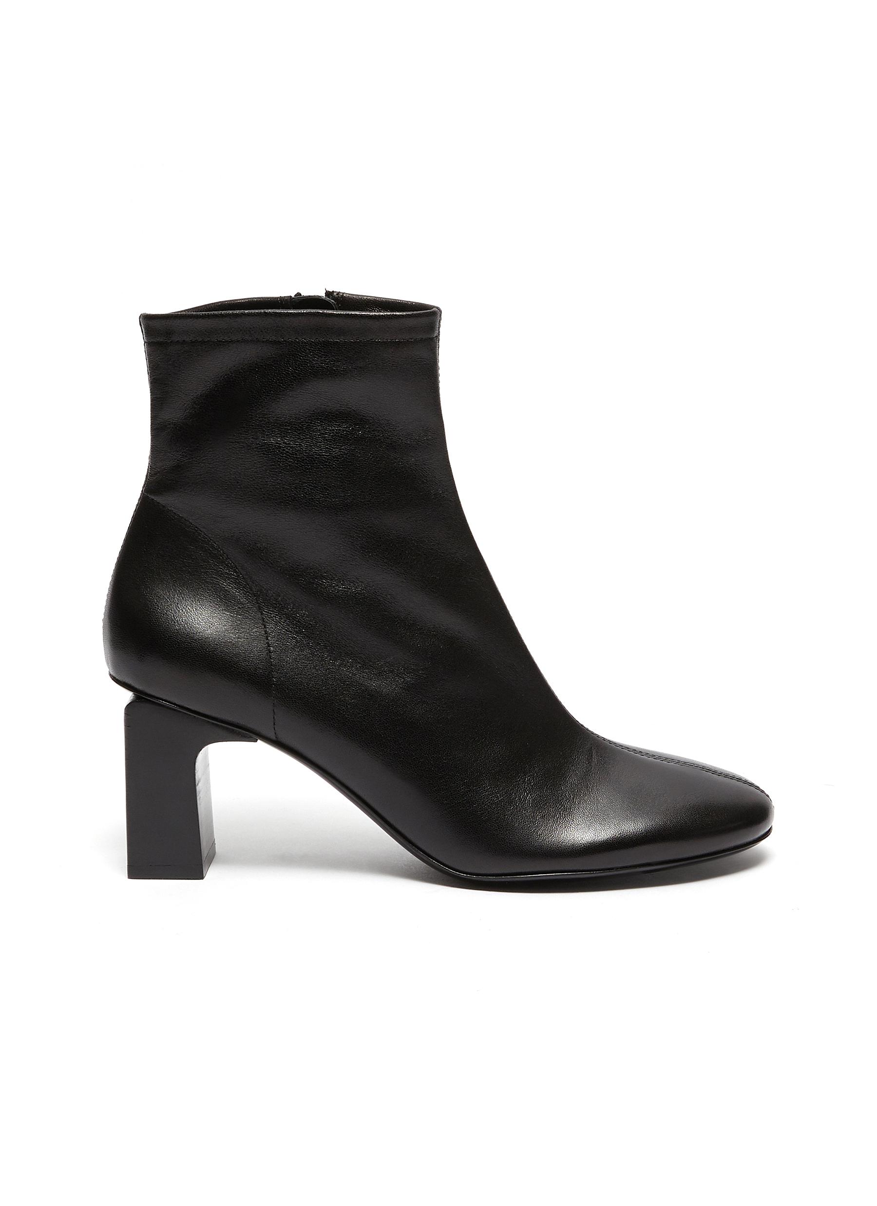 By Far Boots Vasi block heel ankle leather boots
