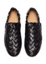 Detail View - Click To Enlarge - BOTTEGA VENETA - Square toe Intreccio leather loafers