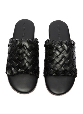 Detail View - Click To Enlarge - BOTTEGA VENETA - Foot Bed' Intercciato leather sandals