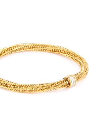 Detail View - Click To Enlarge - ROBERTO COIN - 'Primavera' diamond 18k yellow gold bracelet