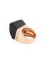 Figure View - Click To Enlarge - ROBERTO COIN - 'Sauvage Prive' diamond black jade 18k rose gold ring