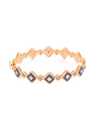 Main View - Click To Enlarge - ROBERTO COIN - 'PALAZZO DUCALE' DIAMOND 18K ROSE GOLD BANGLE