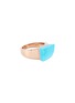 Main View - Click To Enlarge - ROBERTO COIN - 'Sauvage Prive' diamond turquoise 18k rose gold ring