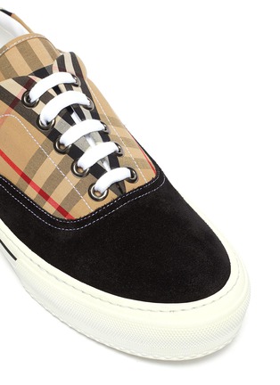 Detail View - Click To Enlarge - BURBERRY - 'Wilson' vintage check low top sneakers