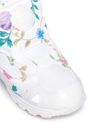Detail View - Click To Enlarge - REEBOK - 'Versa Pump Fury Syn' floral print toddler sneakers