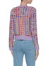 Back View - Click To Enlarge - ALICE & OLIVIA - 'Devona' intarsia knit crop cardigan