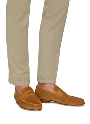 Figure View - Click To Enlarge - JOHN LOBB - 'Hendra' flexi penny loafers