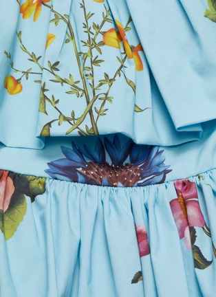 Detail View - Click To Enlarge - OSCAR DE LA RENTA - Floral Print Off-shoulder Dress